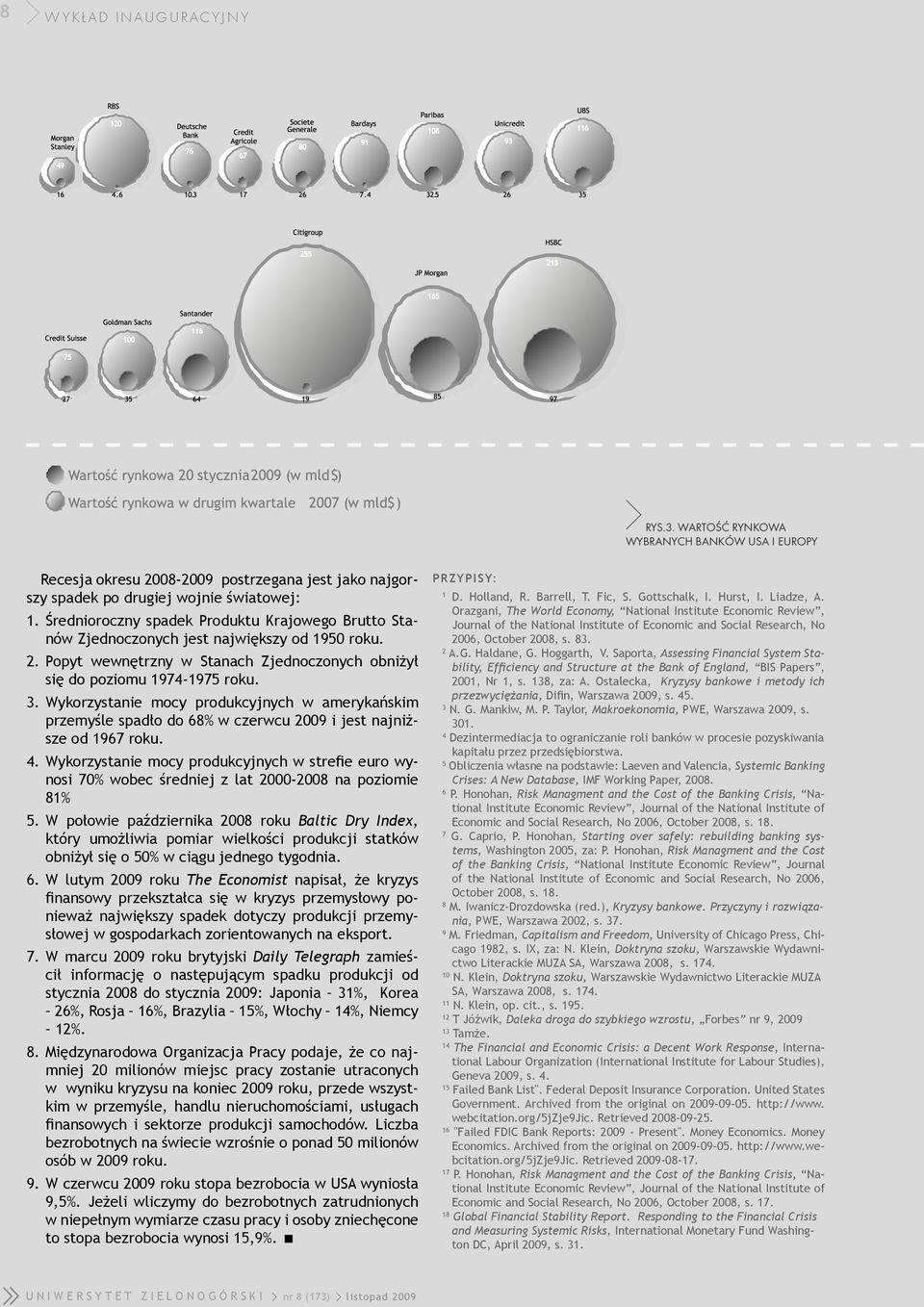 Wykorzystanie mocy produkcyjnych w amerykańskim przemyśle spadło do 68% w czerwcu 2009 i jest najniższe od 1967 roku. 4.