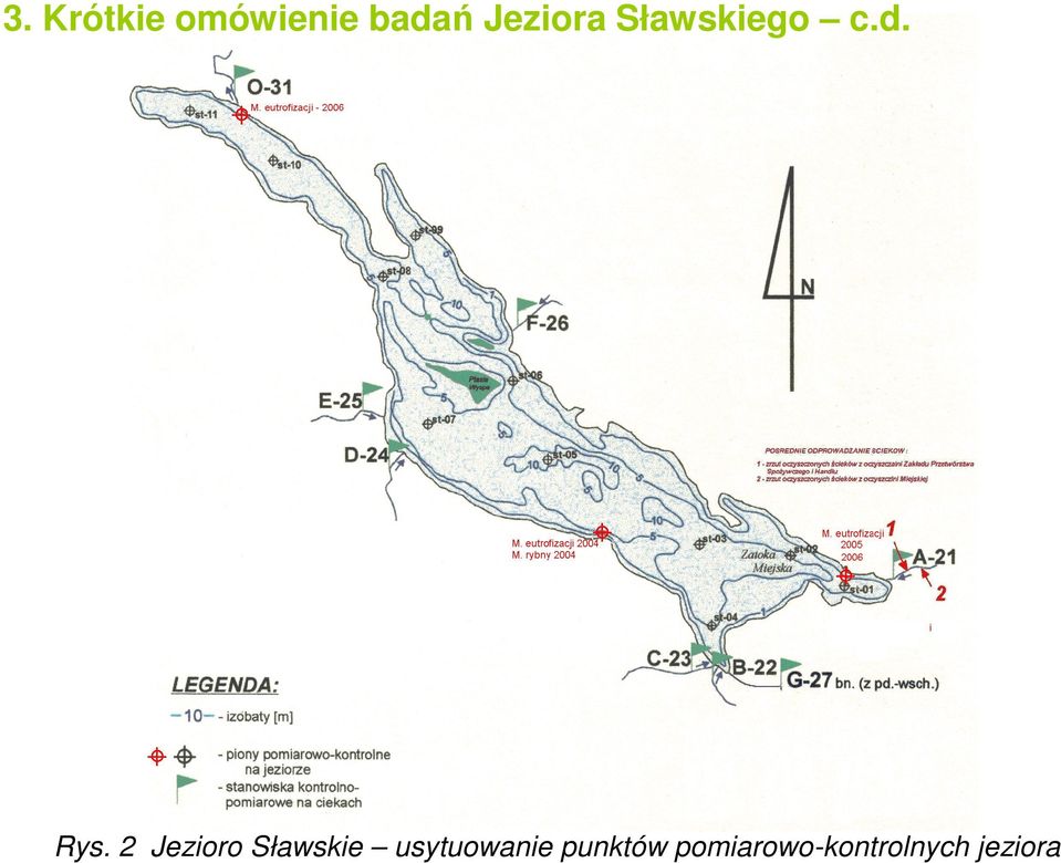 Jezioro Sławskie usytuowanie