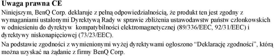 zbliżenia ustawodawstw państw członkowskich w odniesieniu do dyrektyw kompatybilności elektromagnetycznej
