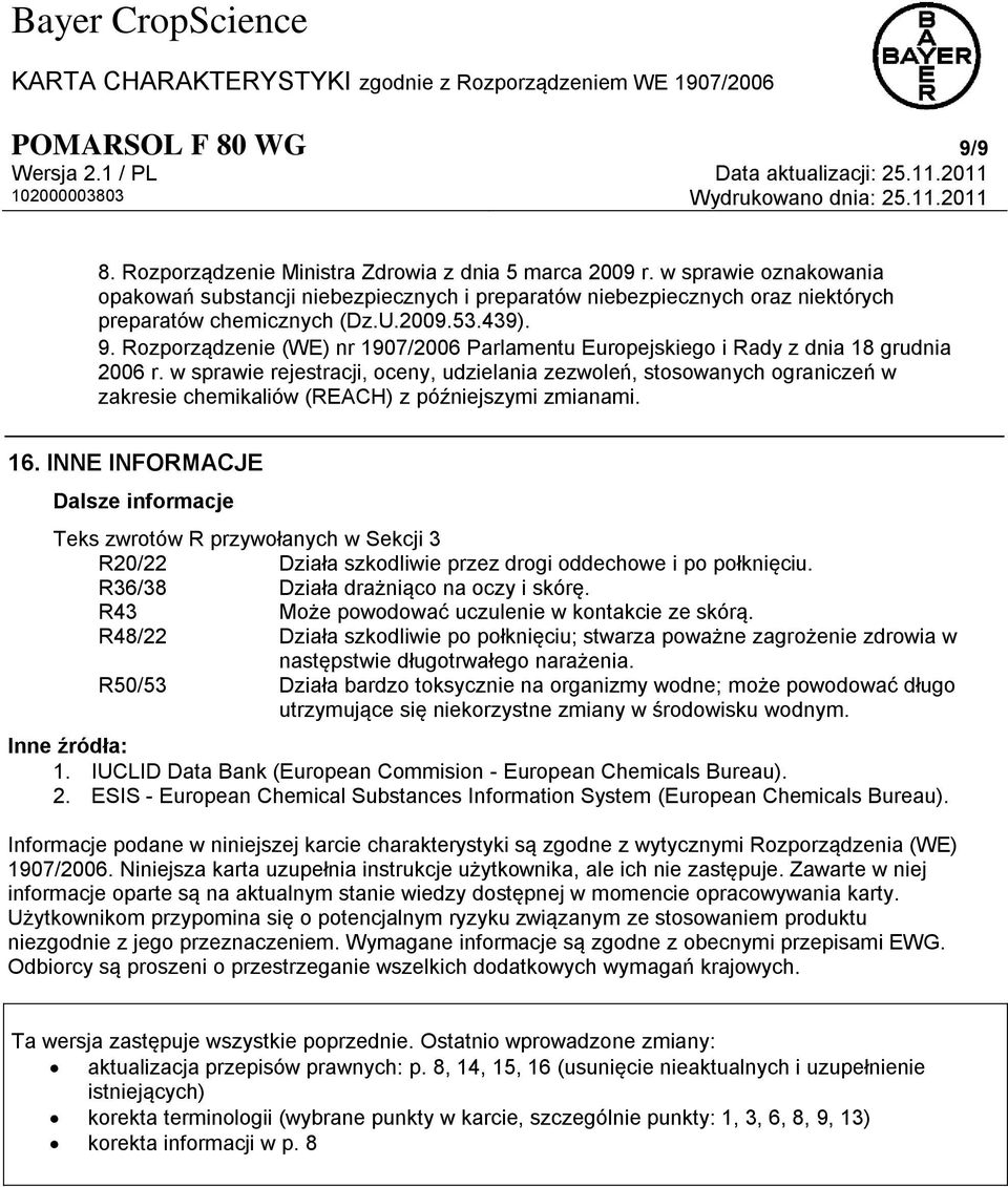 Rozporządzenie (WE) nr 1907/2006 Parlamentu Europejskiego i Rady z dnia 18 grudnia 2006 r.