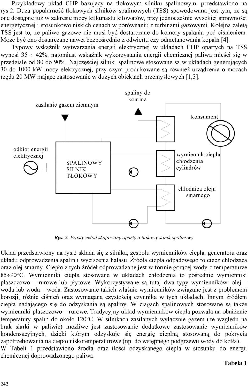 dostarczane do komory spalania pod ciśnieniem Może być ono dostarczane nawet bezpośrednio z odwiertu czy odmetanowania kopalń [4] Typowy wskaźnik wytwarzania energii elektrycznej w układach CHP