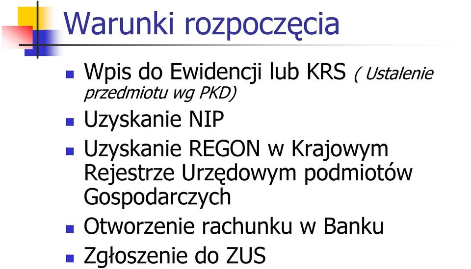 Uzyskanie REGON w Krajowym Rejestrze Urzędowym