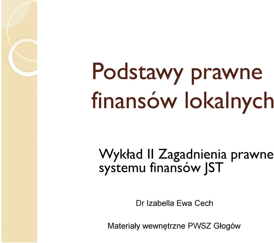 systemu finansów JST Dr Izabella