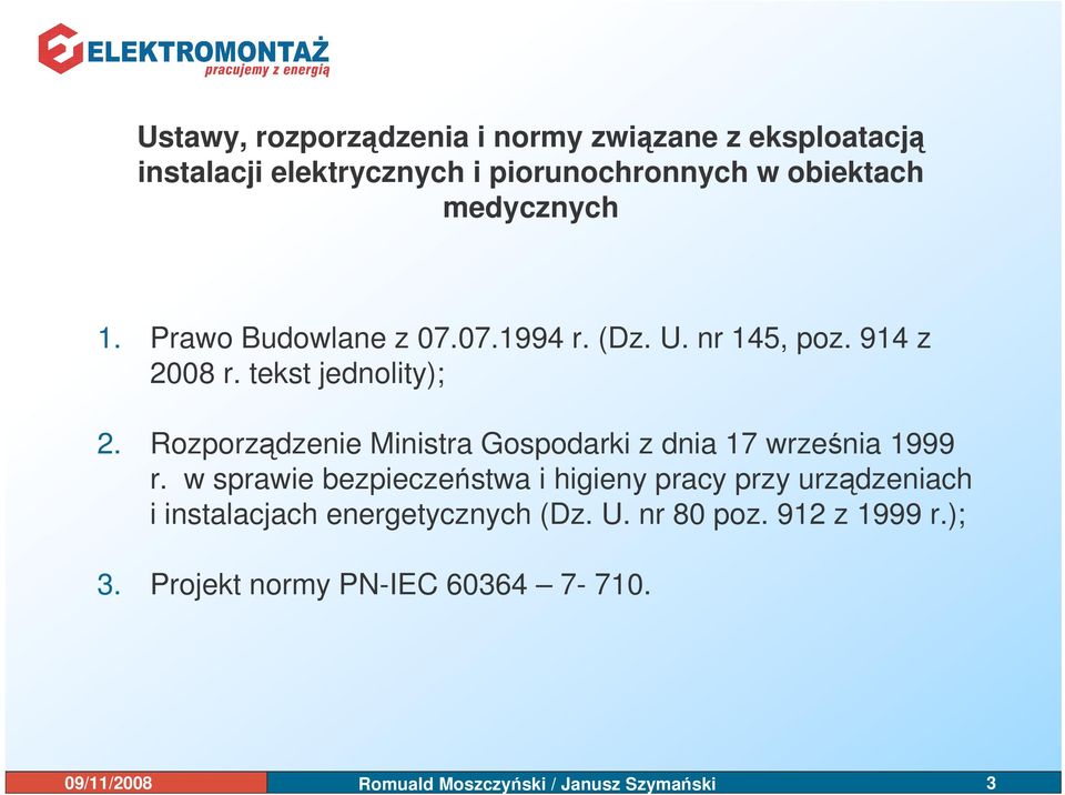 Rozporzdzenie Ministra Gospodarki z dnia 17 wrzenia 1999 r.