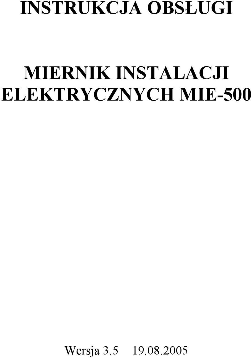 ELEKTRYCZNYCH