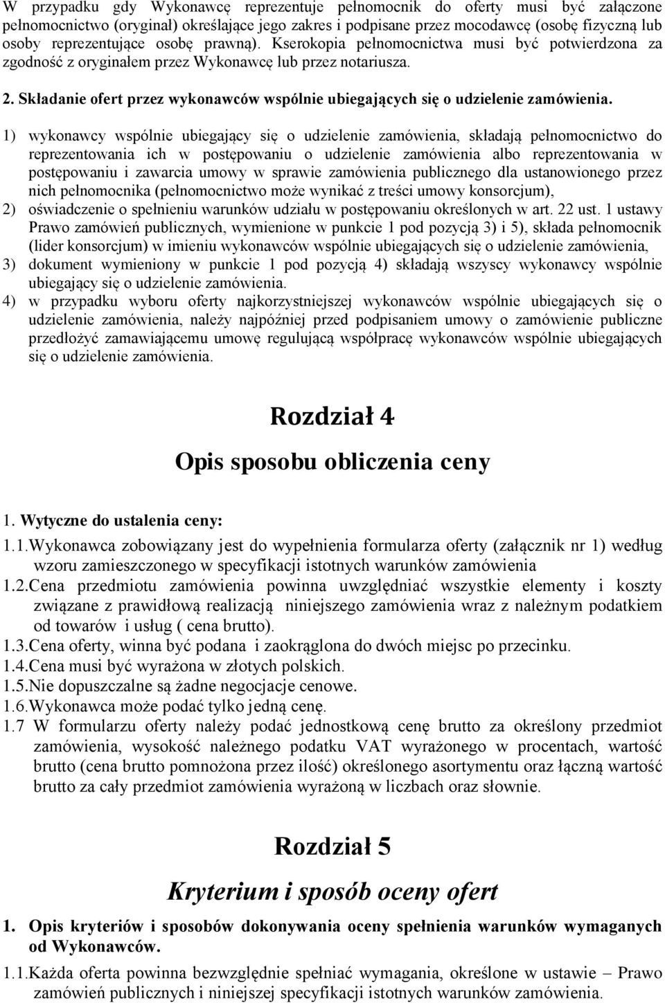 Składanie ofert przez wykonawców wspólnie ubiegających się o udzielenie zamówienia.