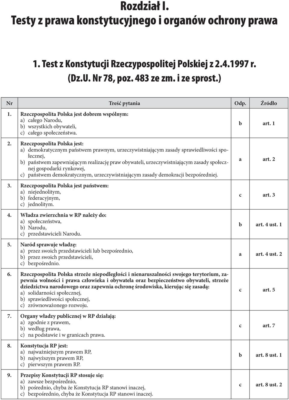 .demokratycznym państwem prawnym, urzeczywistniającym zasady sprawiedliwości spo łecznej, b).