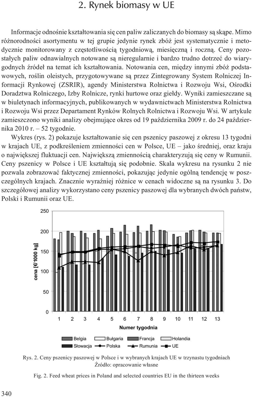 Ceny pozosta³ych paliw odnawialnych notowane s¹ nieregularnie i bardzo trudno dotrzeæ do wiarygodnych Ÿróde³ na temat ich kszta³towania.