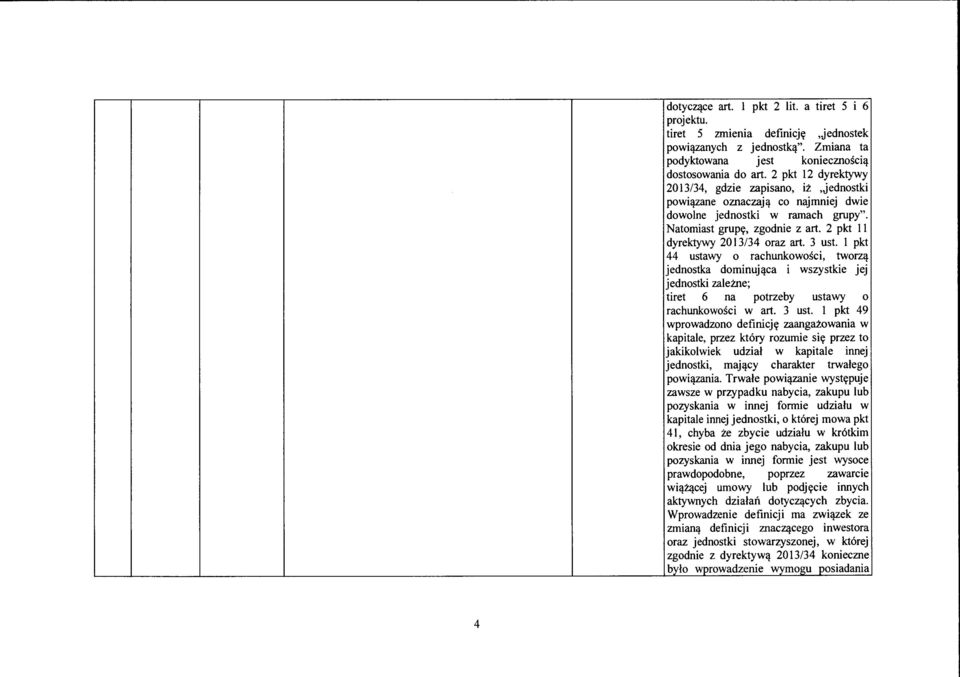 3 ust. l pkt 44 ustawy o rachunkowości, tworzą jednostka dominująca i wszystkie jej jednostki zależne; tiret 6 na potrzeby ustawy o rachunkowości w art. 3 ust.