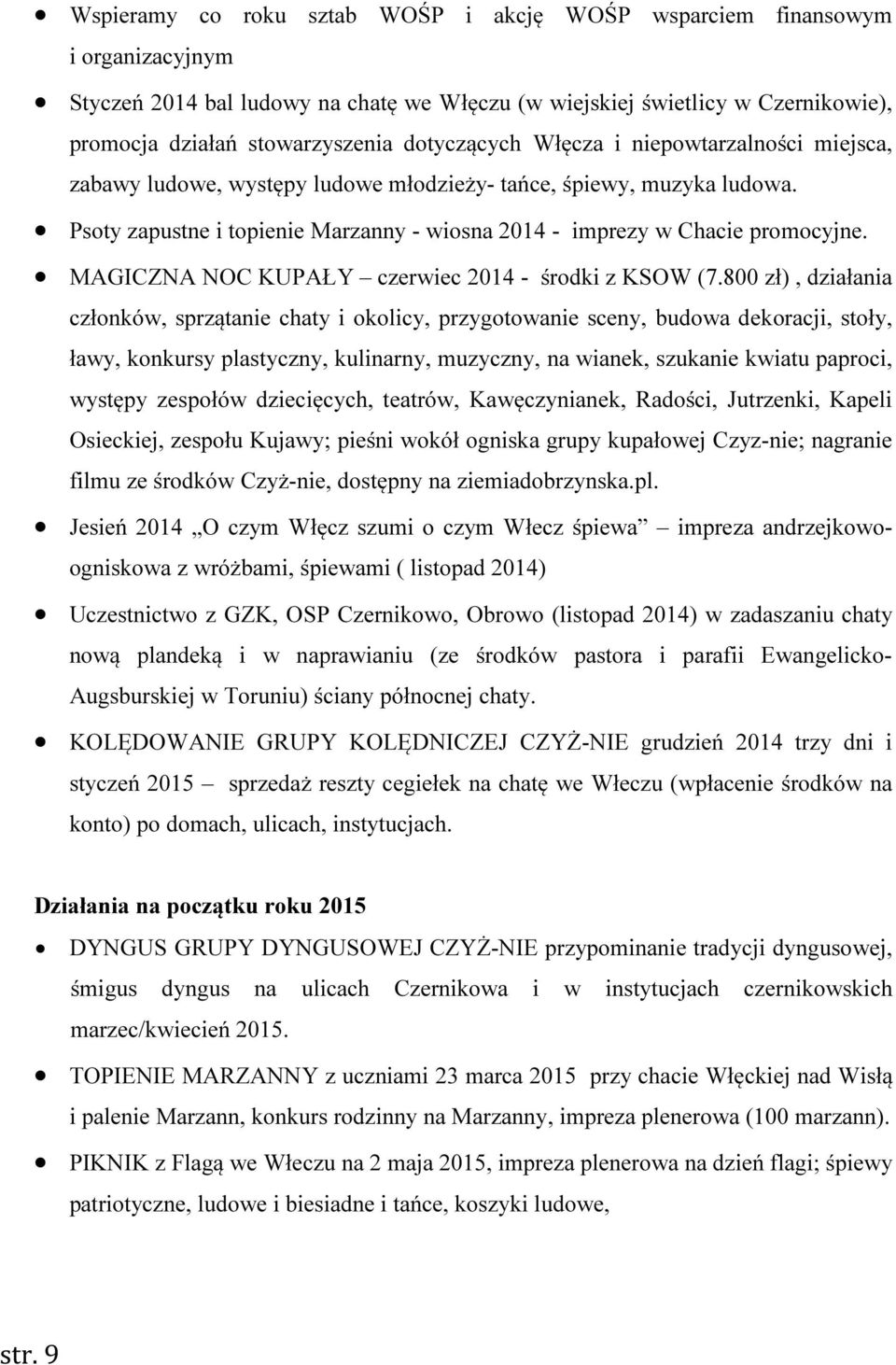MAGICZNA NOC KUPAŁY czerwiec 2014 - środki z KSOW (7.