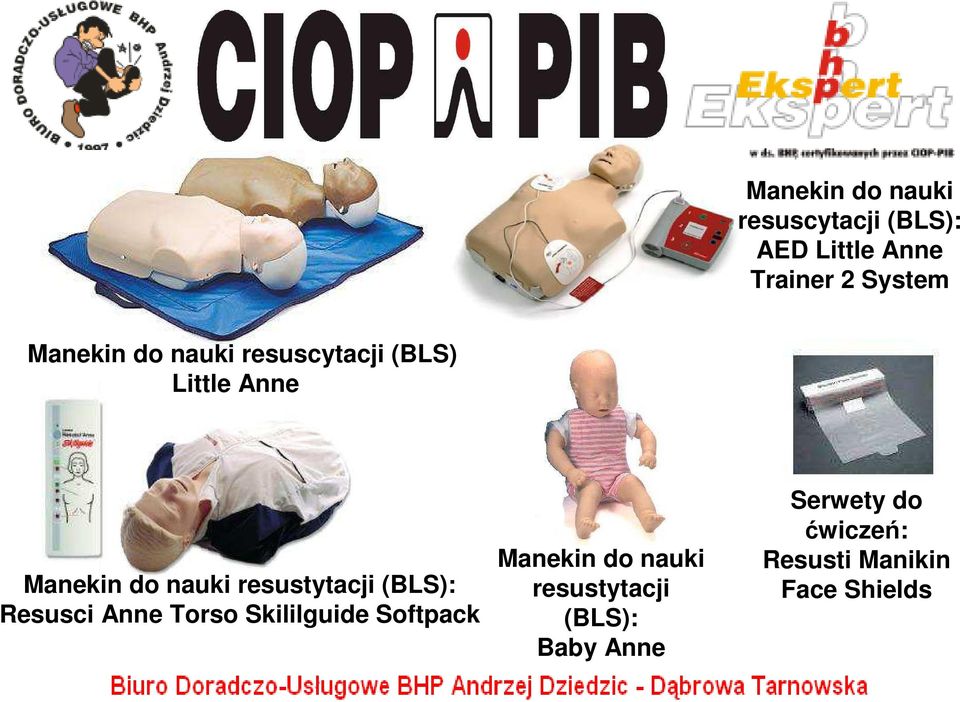 resustytacji (BLS): Resusci Anne Torso Skililguide Softpack Manekin do