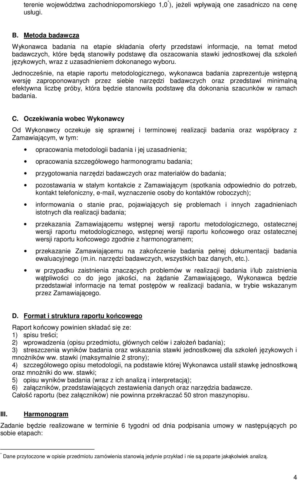 językowych, wraz z uzasadnieniem dokonanego wyboru.