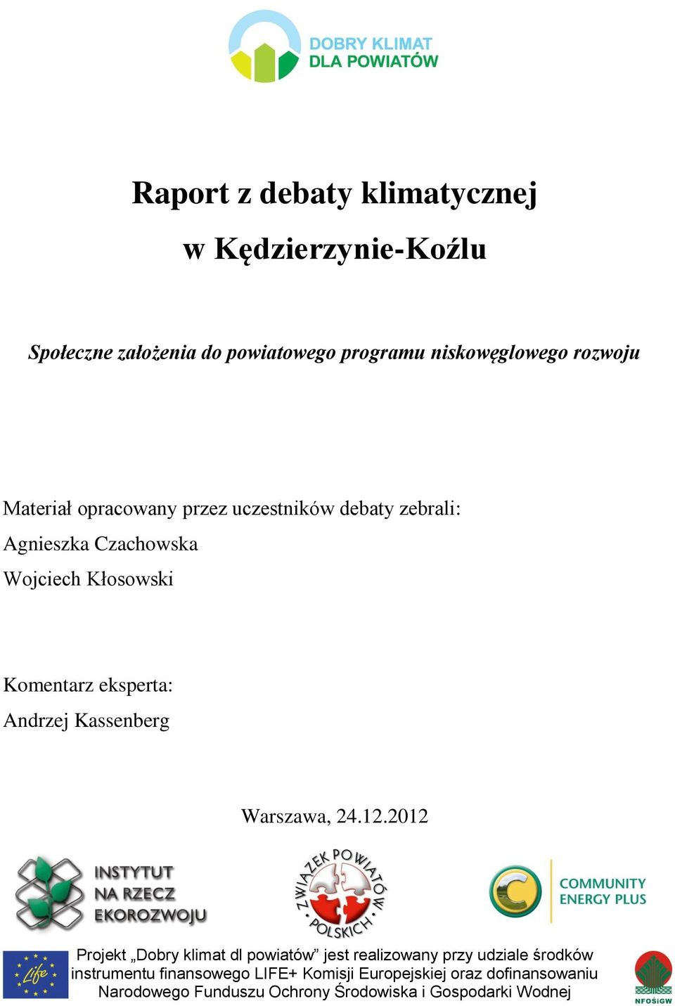 Andrzej Kassenberg Warszawa, 24.12.