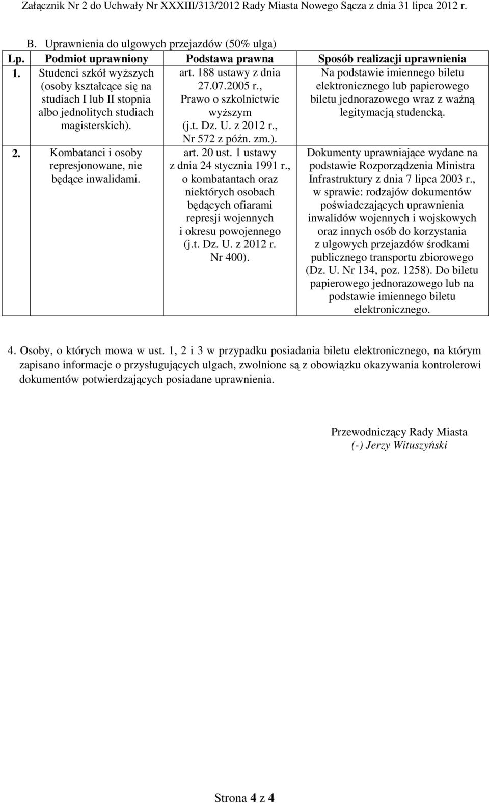 188 ustawy z dnia 27.07.2005 r., Prawo o szkolnictwie wyższym (j.t. Dz. U. z 2012 r.