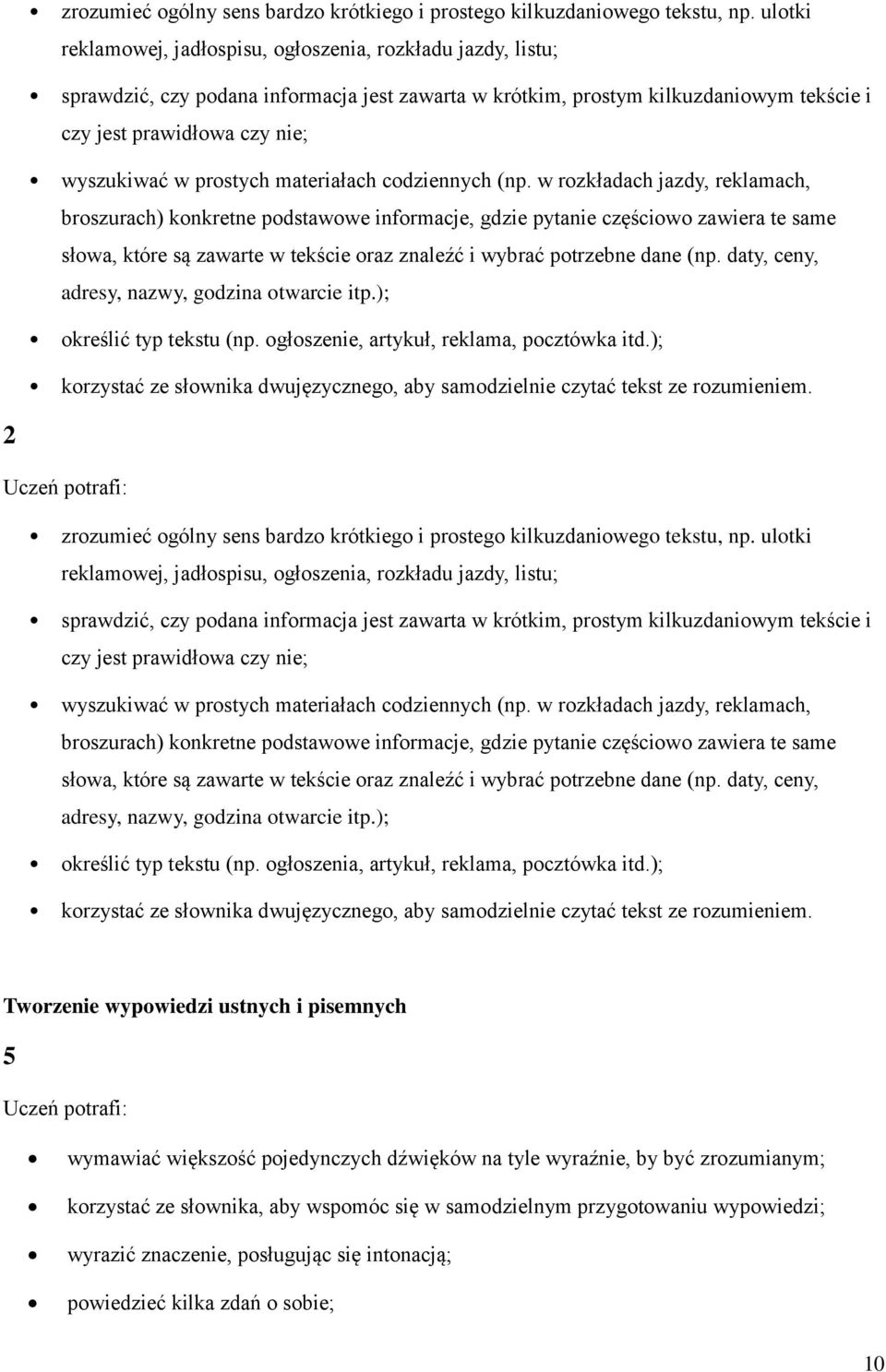 prostych materiałach codziennych (np.