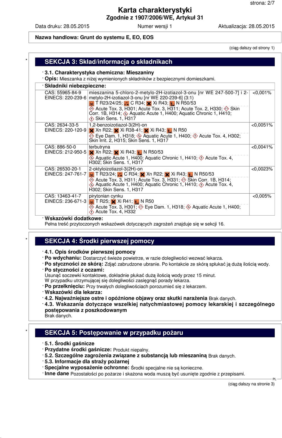 Xi R43; N R50/53 Acute Tox. 3, H301; Acute Tox. 3, H311; Acute Tox. 2, H330; Skin Corr. 1B, H314; Aquatic Acute 1, H400; Aquatic Chronic 1, H410; Skin Sens.