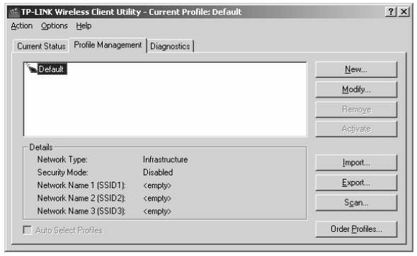 Data Encryption - typ szyfrowania. Server Based Authentication - sprawdzenie autoryzacji serwera. Signal Strength - moc sygnału. Aby zobaczyć informacje zaawansowane, naleŝy kliknąć opcję [Advanced].