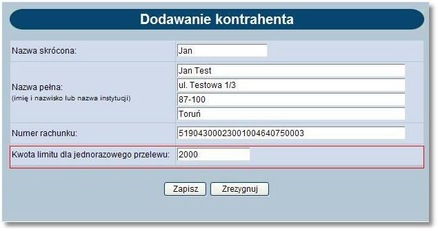 Rozdział 13 Kontrahenci Uwaga: Szczegółowy opis formatów eksportu danych kontrahentów znajduje się w odrębnej dokumentacji importu oraz eksportu danych w def3000/ceb.