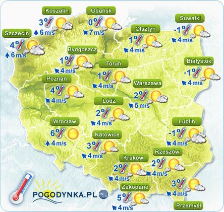 Prognoza pogody dla Polski na dzień 04.02.