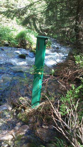 20) Bystra (nartostrada) Wahania stanów wody w ciągu roku wynosiły do 25 cm (Ryc. 21a). Najniższy stan wody wynosił NW=53 cm, najwyższy WW=78 cm, natomiast średni SW=59 cm.