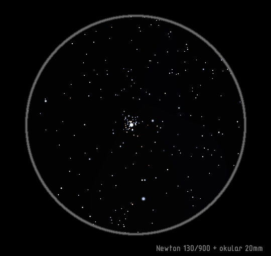 Messier 93 (NGC 2447) Jasna, gęsta gromada otwarta o rozmiarach ok. 22'. Messier 41 (NGC 2287) Bardzo duża, jasna i łatwa w obserwacji gromada otwarta. Jej rozmiar to ok. 38'.