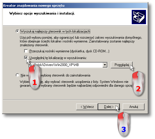 Tacho-USB 30 Rys. Okno Kreator znajdowania nowego sprzętu. 3. Umieścić oryginalną płytę instalacyjną programu w napędzie. 4.