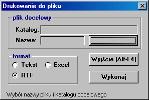 Opis poszczególnych funkcji Na wstępie należy określić następujące parametry zestawienia: Badanie - jedno lub kilka zaznacza się klikaniem na wybranych pozycjach wyświetlonych w oknie Stan zlecenia -