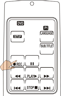 Zabezpieczanie przycisku nagrywania Remote 600 posiada funkcję zabezpieczania, zapobiegającą przypadkowemu nagrywaniu wideokaset, dysków twardych lub płyt DVD.