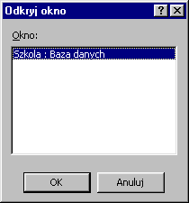 Rysunek 82 3. Wybierz akcję OtwórzFormularz, określając w argumentach akcji nazwę formularza Start. W ten sposób określone zostały dwie akcje makra.