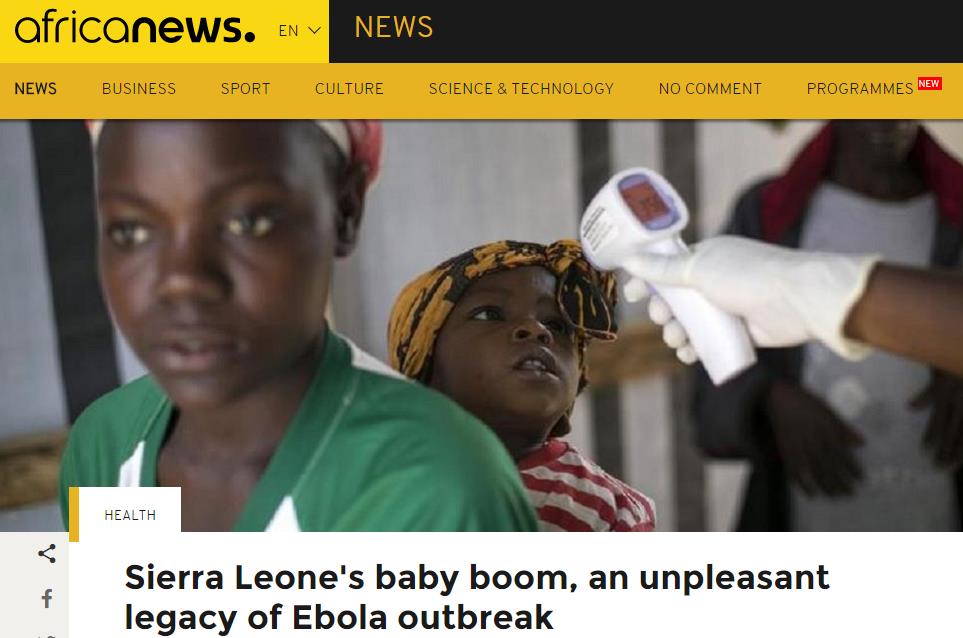 GORĄCZKA KRWOTOCZNA EBOLA post-ebola baby boom http://www.africanews.