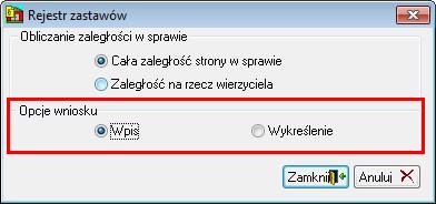 Wprowadzenie wysokości opłaty jest obligatoryjne, ponieważ jej wysokość jest brana pod uwagę podczas tworzenia elektronicznego wniosku EKW. 5.