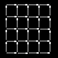 Zadanie 7 Na rysunku ułożono 16 jednakowych kwadratów. Ile występuje na tym rysunku wszystkich kwadratów rozmaitych wielkości?