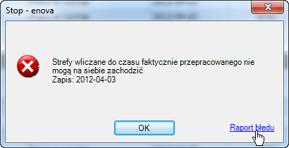 Rysunek 6 Dodaj czas pracy. Na zakładce Cechy użytkownik ma możliwość odnotować dodatkowe informacje o wybranym projekcie (np.: budowa, centrum kosztów, wydział, itp.