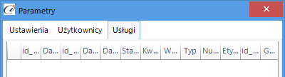 (rys. 13) Ustawienia 2.5.2. Użytkownicy Parametry Użytkownicy służą do skonfigurowania domyślnych ustawień dotyczących połączenia z Web Api Poczty Polskiej (rys.