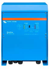 Inwerter Victron Enrgy Quatro Inwerter Quattro może być jednocześnie przyłączony do dwóch niezależnych źródeł prądu zmiennego AC, na przykład do sieci elektroenergetycznej i generatora spalinowego,