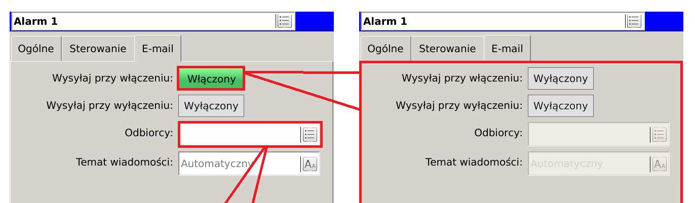 ND40-07-01 Instrukcja obsługi 76 Parametr Ustaw przekaźnik Typ potwierdz. Brak Opis Przypisanie przekaźnika do wyjścia alarmowego. Wyłączenie alarmu automatycznie usuwa informację o wystąpieniu.