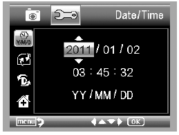 5.2.4 Data/godzina W menu głównym wybierz pozycję Data/Godzina aby ustawić