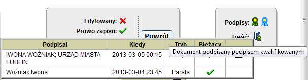 Elektroniczny System Obsługi Spraw i Dokumentów PODPISY KWALIFIKOWANE W SYSTEMIE