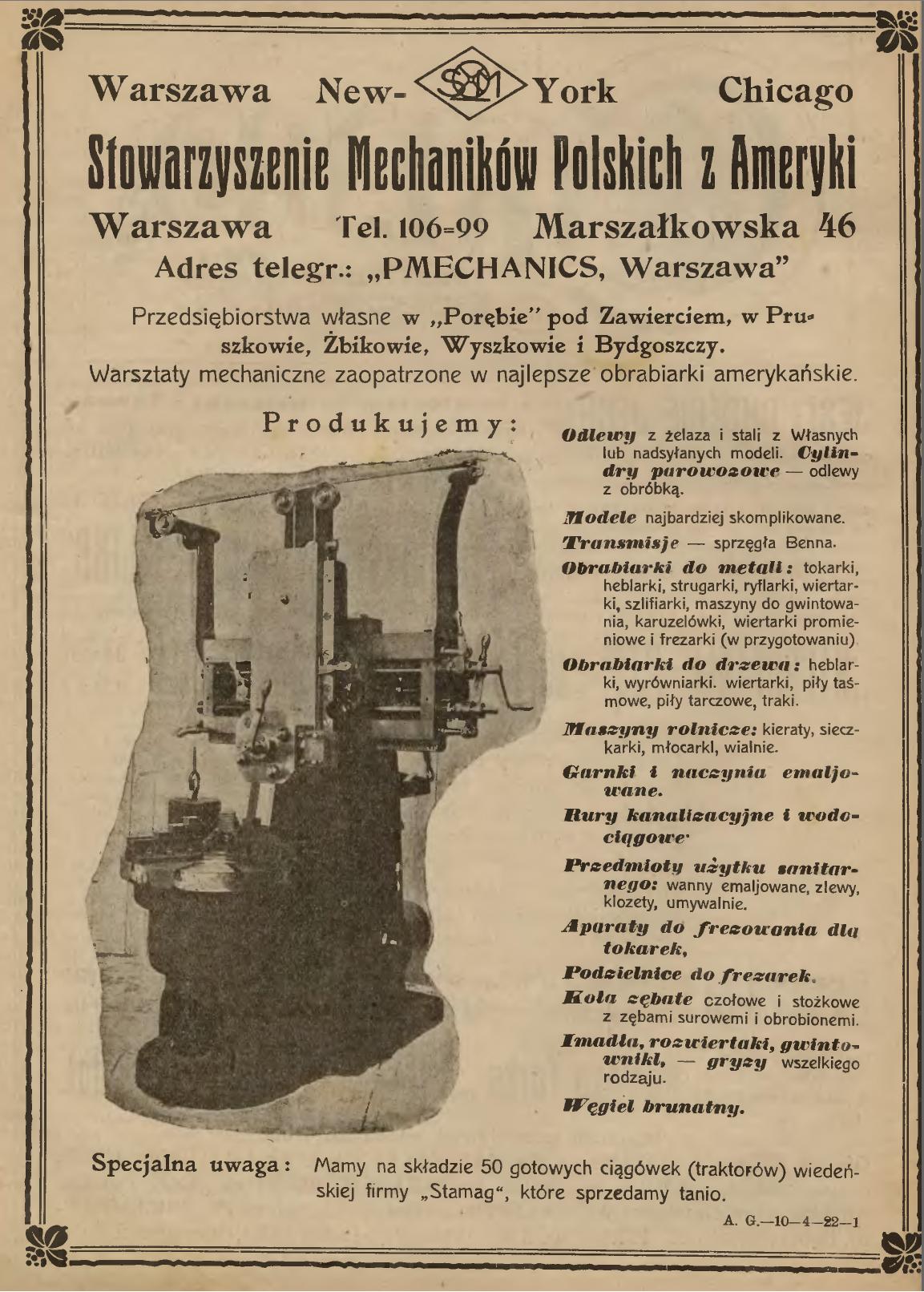 zakładów produkcyjnych Źródło: Mechanik: ilustrowany