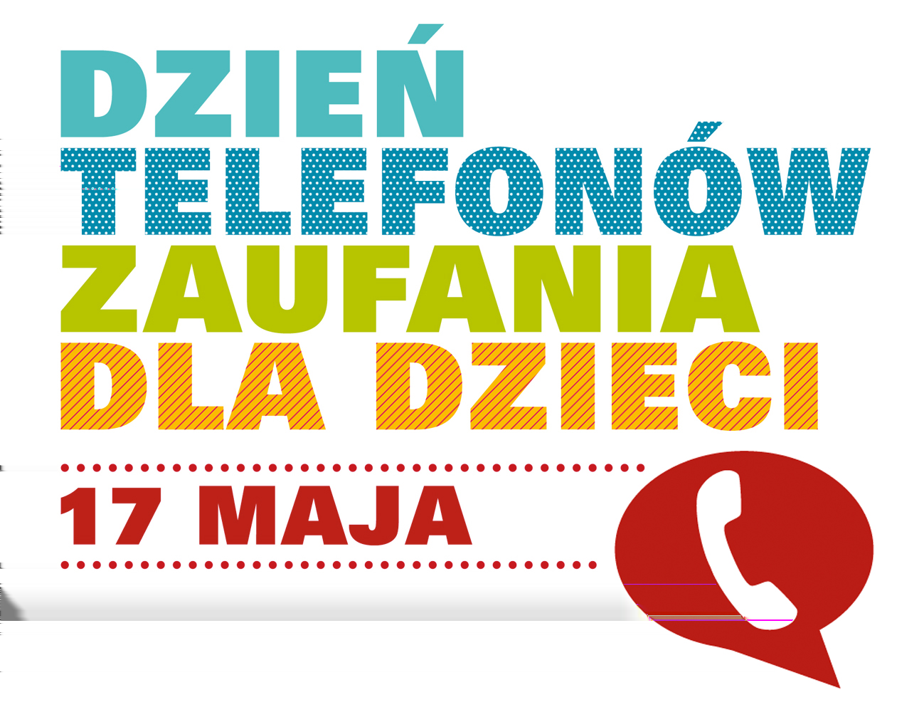 Co roku 17 maja obchodzony jest Dzień Telefonów Zaufania dla Dzieci.