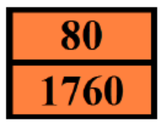 14.6.1 Transport lądowy Numer identyfikacyjny zagrożenia (nr Kemler) 80 Kod klasyfikacja C9 Pomarańczowe tablice Kategoria tunelu LQ Wyłączone ilości (ADR) E LQ07 E1 14.6.2 Transport morski Bezpieczeństwo statku żrące substancje Prawo portowe żrące substancje Nr MFAG 154 14.