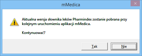 Aktualizacja słownika leków Informacje o aktualnej wersji słownika, dacie wydania aktualizacji i liście refundacyjnej wyświetlane są zawsze w prawym dolnym rogu okna Pharmindexu: Jeśli z jakichś