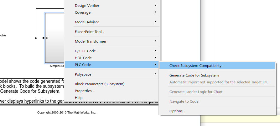 Opis podstawowych funkcjonalności Simulink PLC Coder Procedura generowania