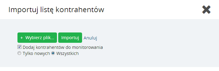 Instrukcja Użytkownika System BIG.pl Strona 182 z 186 Zaimportowane dane można obejrzeć poprzez aktywację linków zawartych w powyższym komunikacie (treści wyróżnione kolorem niebieskim).