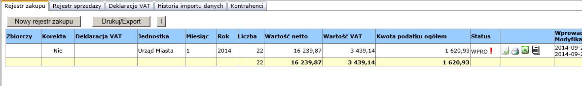 Wybierz plik przygotowany do importu i wciśnij przycisk Wczytaj Aby zobaczyć