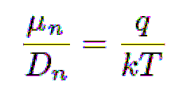 Transport w półprzewodnikach Równanie Einsteina dryft efekt przyłożenia zewnętrznego pola elektrycznego µ ruchliwość parametr zależny od temperatury, koncentracji, mechanizmów rozpraszania dyfuzja