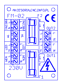 6. Porady W przypadku kiedy moduł FM - 02 nie pracuje poprawnie, pierwszym krokiem powinno być sprawdzenie czy problem jest natury elektrycznej czy mechanicznej (brak połączeń).