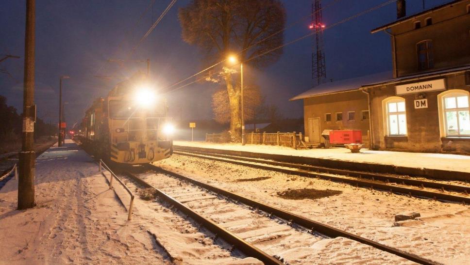 Potencjalne, trudne warunki zimowe Oblodzenie sieci trakcyjnej Zawieje i zamiecie