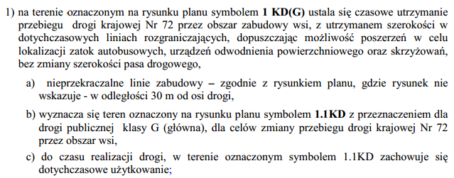 Opis do projektu zagospodarowania terenu 1. Przedmiot inwestycji. Budowa zjazdu indywidualnego z drogi krajowej nr 72 Konin Poddębice Rawa Mazowiecka na działce nr 1097 do działki nr 1119/2 (obr.