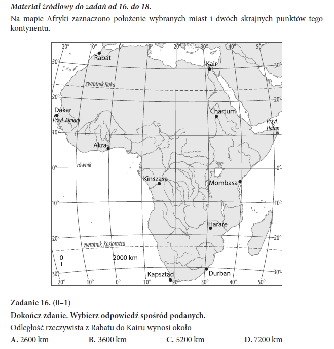 6 I. Korzystanie z różnych źródeł informacji geograficznej [ ] posługuje się skalą mapy do